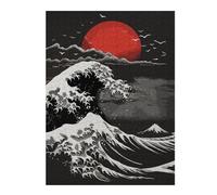 Decorative Jigsaw Puzzle for Adults, Kanagawas Silent Fury, 500 PCS