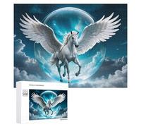 Decorative Jigsaw Puzzle for Adults, Pegasus in Flight, 500 PCS