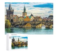 Decorative Jigsaw Puzzle for Adults, Prague's Historic Bridges, 1000 PCS