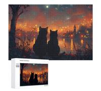 Decorative Jigsaw Puzzle for Adults, Secret Date by The Lake, 1000 PCS