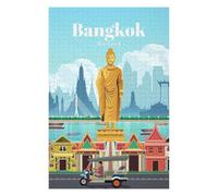 Decorative Jigsaw Puzzle for Adults, Travel to Bangkok, 1000 PCS
