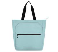 Decorative Kids Tote Bag Piano Book Bag for Kids Boys Girls, Powder Blue Solid Color Pure Plain Waterproof Reusable Grocery Beach Bag with Zipper for School Shopping Travel Rainbow bolso para