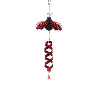 Decorative Ladybug, ladybird Wind Spinner, Metal Garden Hanging Decor with Spiral Tail, Red and Black