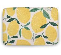 Decorative Lemon Pattern Kitchen Mat And Rugs Cushioned Anti-Fatigue Kitchen Mats 30x18 Inch Non Slip Waterproof Kitchen Mats And Rugs Ergonomic Comfort Mat for Kitchen Floor Home Office