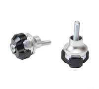 Decorative Licence Plate Fixings 2pcs Gold Silver(Black) | Lightweight alloy construction, high precision machining, direct install, decorative look, fitment