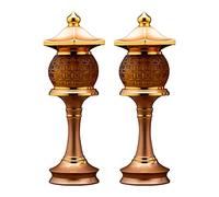Decorative Lighting Oil Lamp 1Pair Buddha Front Lamp Led Lights ged In Lotus Lamp Electric Candle for Buddha Lamp God Of Wealth Everbright Lamp Home