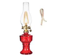 Decorative Lighting Oil Lamps for Indoors Uk 13 Inch Lamps with 2/4 Wicks for Indoor Use Kerosene Lamp with Glass Rustic Kerosene Lantern for Home Emergency Lighting Tabletop Decor