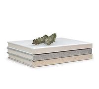 Decorative Linen Book Set - Set of 3 Extra Large Real Books | Coffee Table & Shelf Mantle Decor | Modern Home Decoration | Guest Book Journals | Extra Large Journals