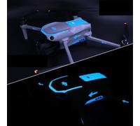 Decorative Luminous Sticker Kit for DJI Air 3s,Waterproof Skin Sticker Decal DIY Accessory for Air 3s Drone and Controller,Anti-Scratch Protective Film Accessories(Blue)