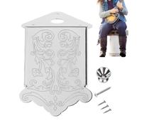 Decorative Mandolin Tailpiece,8-String Mandolin Tailpiece Bridge Parts with Buckle and Screws | Instrument Parts Accessories | for Festival Outdoor Classroom Party Play Performance School Beginners