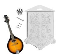 Decorative Mandolin Tailpiece - 8-String Mandolin Tailpiece Bridge with Buckle and Screws - Instrument Parts Accessories - for School Beginners Festival Party Play Performance Classroom