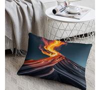 Decorative Marble Patterns Resembling Mountain Peaks Lumbar Throw Pillow Covers 8"x12" with Hidden Zipper Outdoor Couch Pillow Cases for Sofa Bed Living Room Garden Plush Pillowcase Farmhouse Cushion