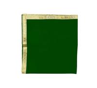 Decorative Mat Aasan Chunari Backdrop Pooja Cloth Chunni Indian Traditional Festival New year Decorations MATA Ki Chunri for Statue Chowki Aasan Mat Home Decor(Size:36 Inche x 36 Inche)(Green)
