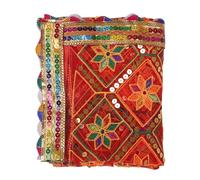 Decorative Mat Aasan Chunari Backdrop Pooja Cloth Chunni Indian Traditional New year Festival Decoration MATA Ki Chunri for Statue Chowki Aasan Mat Home Decor(Size:38 Inche x 38 Inche)(Multicolour)