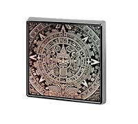 Decorative Mayan Calendar End Of The World Brooch Pin Fashion Lapel Pins for Women Men Lapel Badge Funny Brooches for Suits Clothing Jackets Hats Backpacks Purses Bag Accessories-Square