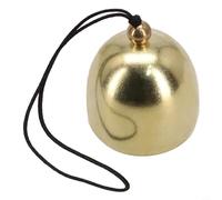 Decorative Metal Bell Wind Chime Pendant for Door, Alloy Material with Antitheft Feature, Home and Event Use (Black Rope)