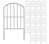 Decorative Metal Garden Fence Set - 10/20 Pieces Arch Design for Flower Beds Ponds & Landscape Animal Barrier for DogsOutdoor Grid Elements