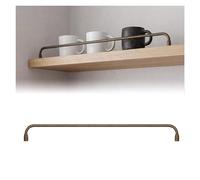 Decorative Metal Shelf Guard Rail Aluminum Alloy Wine Rack Baluster Prevent-Fall Fence for Shoe Racks & Bookshelves (99cm) - Stylish Safety Solution