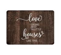 Decorative Metal Signs Outdoor Love Grows Best In Little Houses Like This Room Decor for Men Metal Plaque for Front Door Shop Backyard Art Poster Gift for Kitchen 10x14 Inch