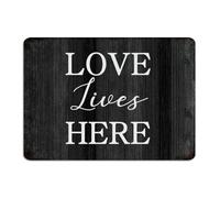 Decorative Metal Signs Outdoor Love Lives Here Home Decor Garage Signs for Laundry Shop Restaurants Art Poster Gift for Men 10x14 Inch