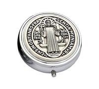 Decorative Metal Storage Case Featurings Integrated Makeup Glass for Religious Objects and Cosmetic Essential Decorative Metal Makeup Organizers