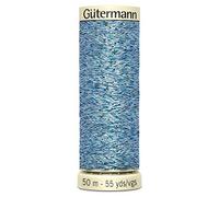 Decorative Metallic Thread for Cross-Stitch, Embroidery, Applique and General Sewing - Colour 143 - Baby Blue - 2 x 50m Spool