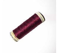 Decorative Metallic Thread for Cross-Stitch, Embroidery, Applique and General Sewing - Colour 247 - Ruby Red - 2 x 50m Spool
