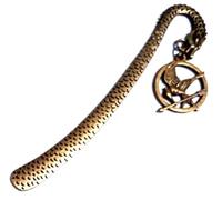 Decorative Mocking Bird with Arrow Steel Bookmark,122 mm, Antique Bronze