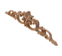 Decorative Mouldings Simple Vintage Wood Carved Decal Corner Onlay Applique Frame Furniture Wall Unpainted for Home Cabinet Door Decor Craft Decal(F)