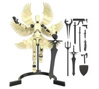 Decorative Multifunctional Articulated Robot With Multiple Joints - 17x2.8x14.3cm 3D Printed Action Figure Assembly Movable Robot, Flexible Mechanical Figure Toy For Boys Girls Kids, Desktop Display C