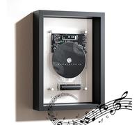 Decorative Music Frame CD Player with Bluetooth 5.0 & 3.5mm AUX Output, 10M Range, Perfect Wall Decor for Photos & Music