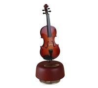 Decorative musical instrument models Miniature Guitar Model Music Box Replica Mini Violin Harp Musical Boxes Musical Instrument Ornaments Display(B)