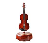 Decorative musical instrument models Rotating Violin Music Box Guitar Musical Instrument Music Box Pipa Model Office Living Room Creative Ornaments(A)