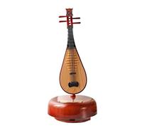 Decorative musical instrument models Rotating Violin Music Box Guitar Musical Instrument Music Box Pipa Model Office Living Room Creative Ornaments(C)