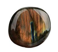 Decorative Natural Moonstones with Adularescence Tumbled Polished Portable Size + Crystal Stones Collectable for Aquariums + Zen Gardens Office Stationery