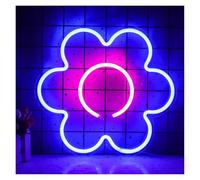 Decorative neon lights Flower LED for Neon Sign Wall Decor Hanging Body For Bar Shop Party Children To The Room With Home Bedroom for Vibe Light(Blue)