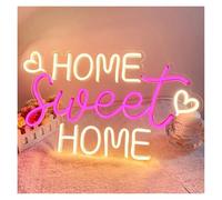 Decorative neon lights "Home for sweet home" for neon Sign Warm LED Light Letters Aesthetic 42cmх26cm