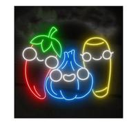 Decorative neon lights Soothing Ambiance Neon Sign "Pepper and Onion" for Mexican Spicy Food Store