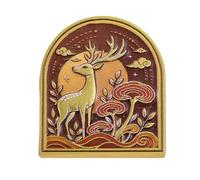 Decorative Notepad Book Page Clip for Marking Selected, SQ0101 | Integrated Metal Construction, Supports the Clip Form, While Raised Artwork Adds Detail to Journals and Books