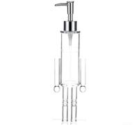 Decorative Nutcracker AcrylicPE Soap Dispenser Pump Bottle for Bathroom Sink or Kitchen Use, Clear Refillable Hand-Wash Container for Liquid Soap, Compact 2x2x4 Inch 1 Piece(3pcs)