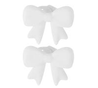 Decorative Object for Headphones, 3D Silicone in the Shape of a Bow as Cosplay Prop, Pack of 2 Cute Earphones Decoration, for Streaming, Study, Work, Travel, Commuting and Par