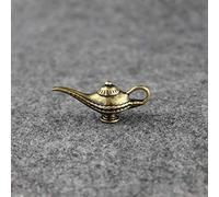 Decorative Object for Home Antique Creative Wish Aladdin Lamp Candle Holder Arab Copper Lamp Ornament Vintage Luxury Home Decorations Crafts Tea Pet Art collection