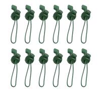 Decorative Ornament Hooks - 12 Pieces Nonslip Clips Adjustable - Mini Ornament Hooks - for Front Door Light Tree Garland Stocking Mantle Patio Wall Picture