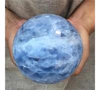 Decorative Ornaments Blue Calcite Quartz Sphere Crystal Ball (Size : 1300-1400g)