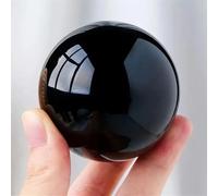 Decorative Ornaments Obsidian Ball Crystal Magic Ball Collectible Home Decoration (Size : 3cm)