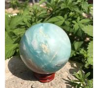 Decorative Ornaments Sky Blue Ball Caribbean Calcite Crystal Wedding Decoration Souvenir (Size : 5-6cm) Gemstone Stone