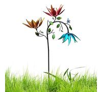 Decorative Outdoor for Garden and Terrace - Decorative Metal Flowers | Decorative Object for Balcony, Terrace, Lawn, Pathway Planter - Gift Idea