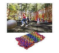 Decorative Outdoor Playground Net, Colorful Nylon Garden Protection & Loading Net, Balcony Plant Fence & Stair Net, Safety Mesh for Kids and Pets