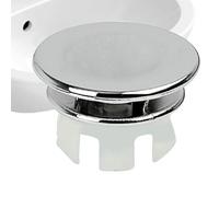 Decorative Overflow Ring for Bathroom Washing Basin-Double-Walled Blame, Binding Ring for Pools | Interrupted Suitable for Bathroom Fittings, Opening of Chr
