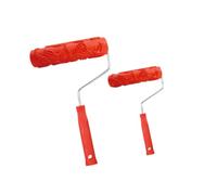 Decorative Paint Roller Set for, 2 Piece Embossing Texture Roller Tool with Raised Pattern for Home Wall Makeover and Projects Pattern Paint Wall Texture Decorative Embossing Home Tool